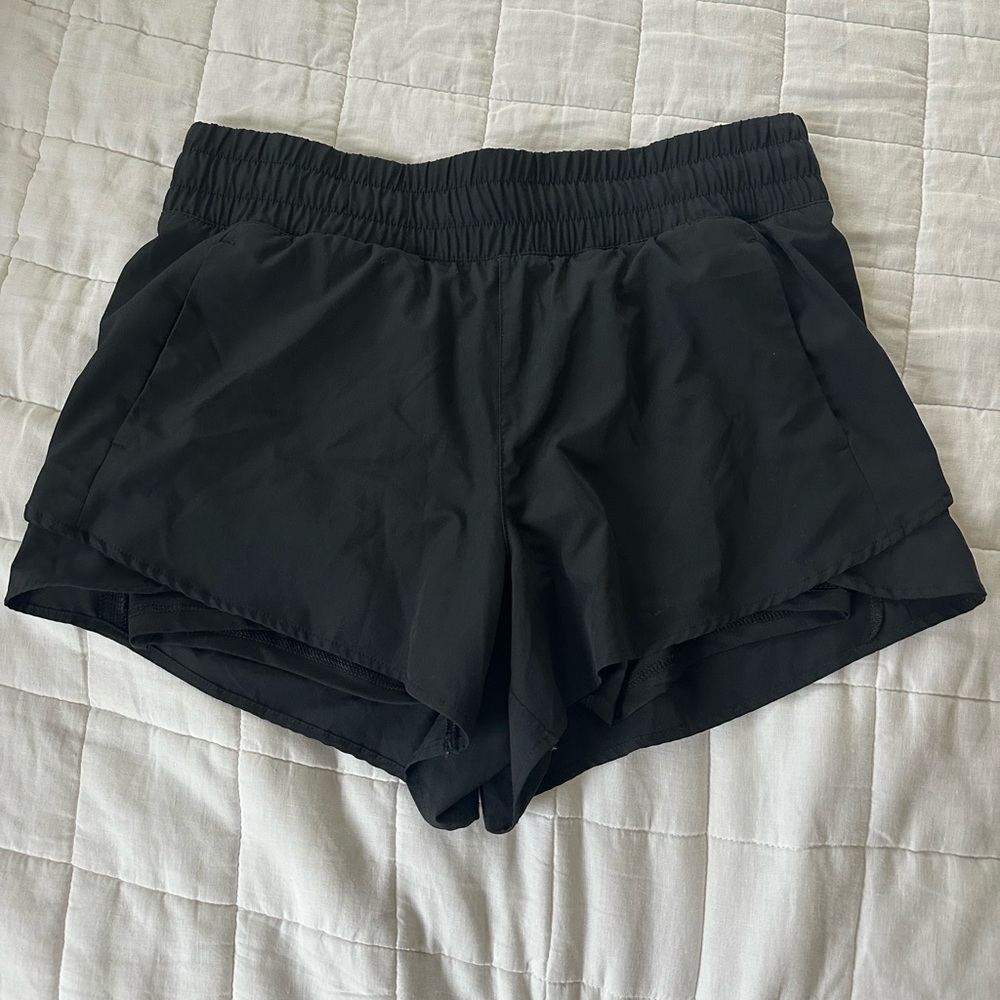 Avia Black Athletic Shorts Lightweight Relaxed Fit